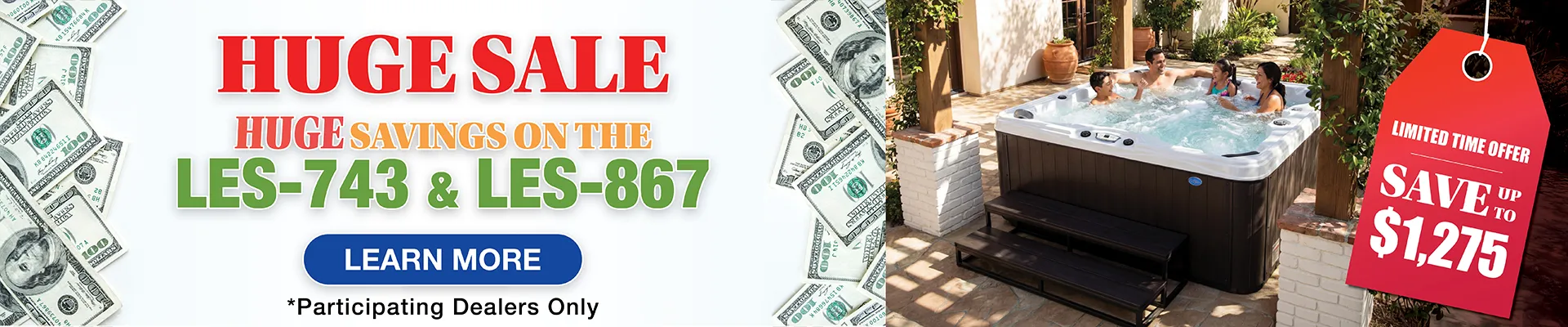 Calspas hot tub being used in a family setting - Corona